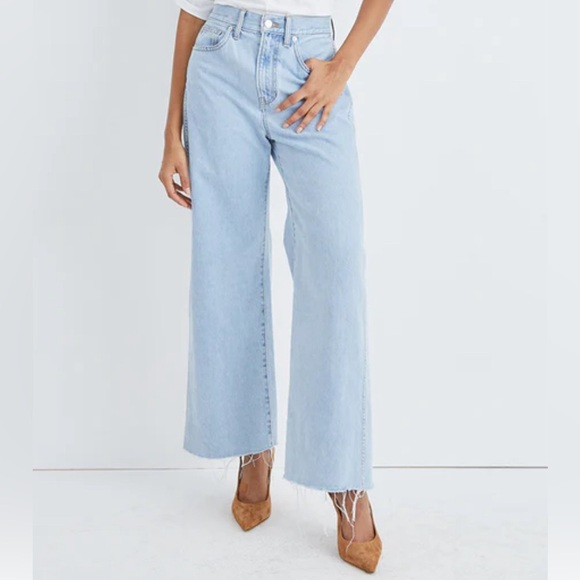 Veronica Beard jeans, Taylor Relaxed Wide Leg High Waist style, size 31 - Picture 3 of 15